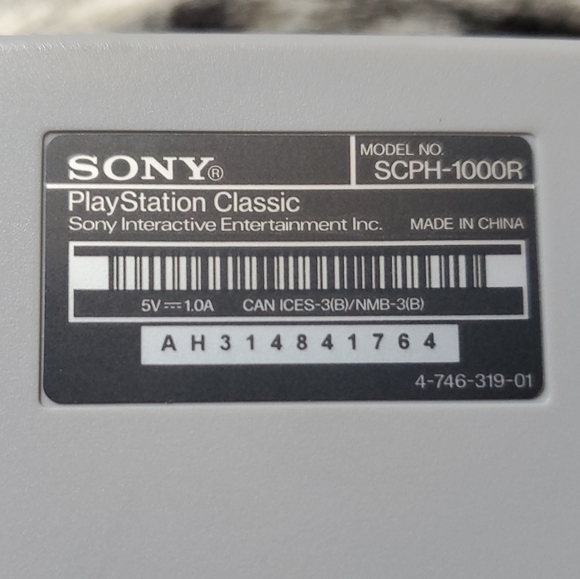 Sony PlayStation Classic Console with 2 Gray Controllers - Picture 2 of 2